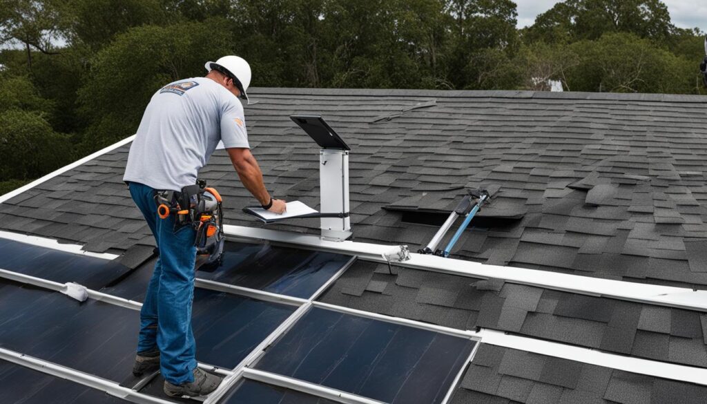 Comprehensive Hail Damage Roof Evaluation in Progress